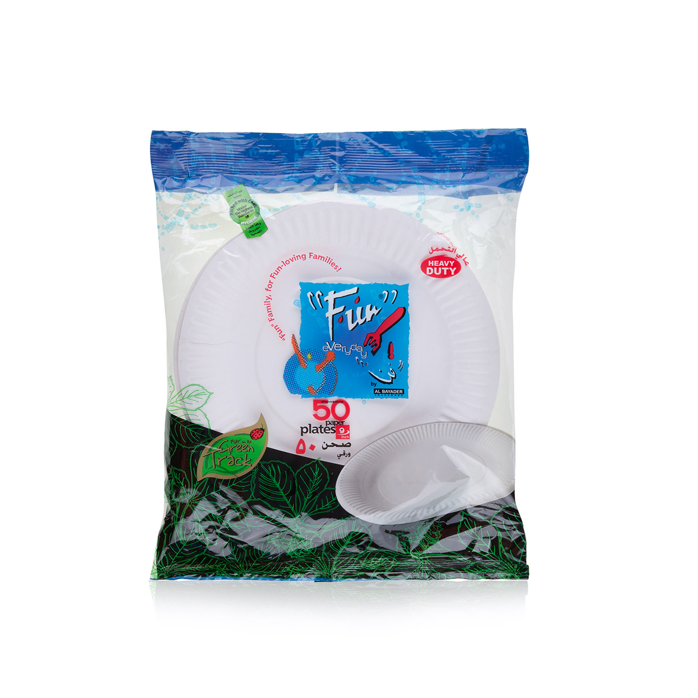 Fun Heavy Duty Paper Plate 9inches 50 Pack