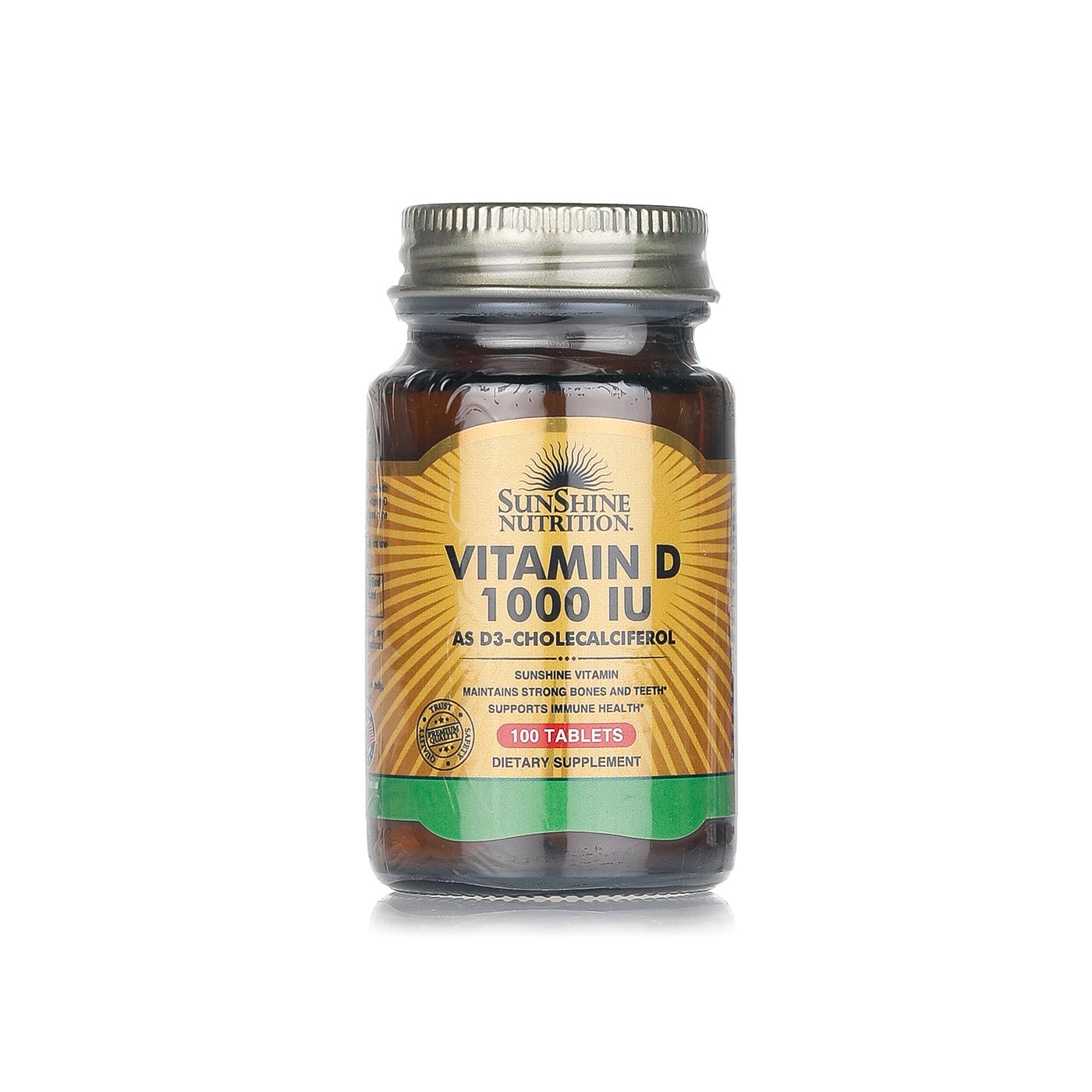 Sunshine Nutrition Vitamin D Tablets x 100