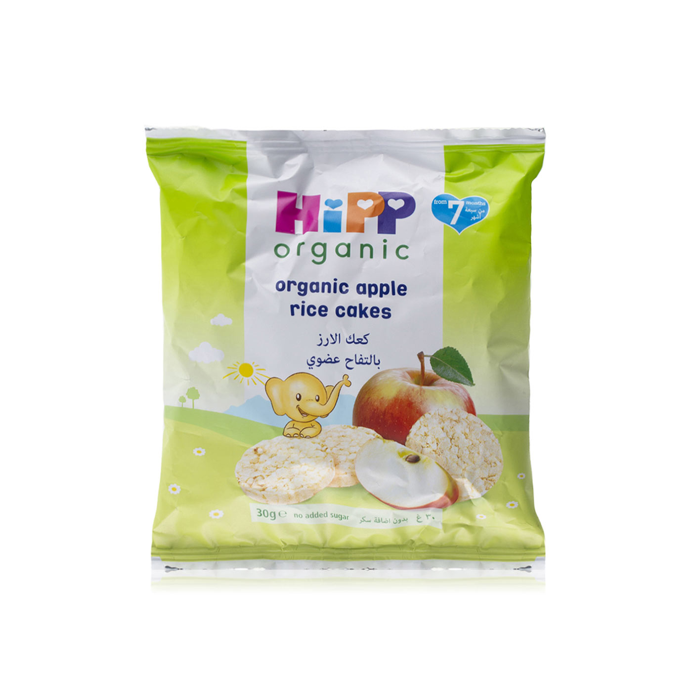 HiPP organic apple rice cakes 7+ months 40g Spinneys UAE