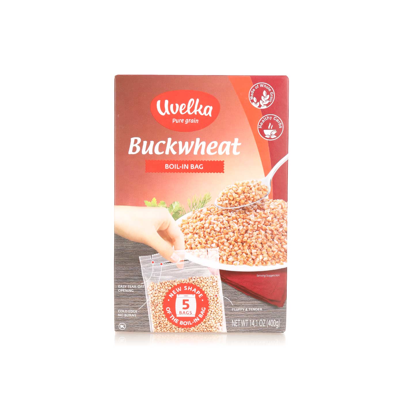 Uvelka Boil in Bag Buckwheat 400g