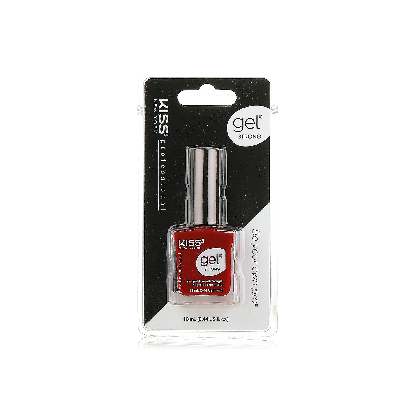 Kiss Gel Strong Nail Polish Fatal Lure Red 13ml