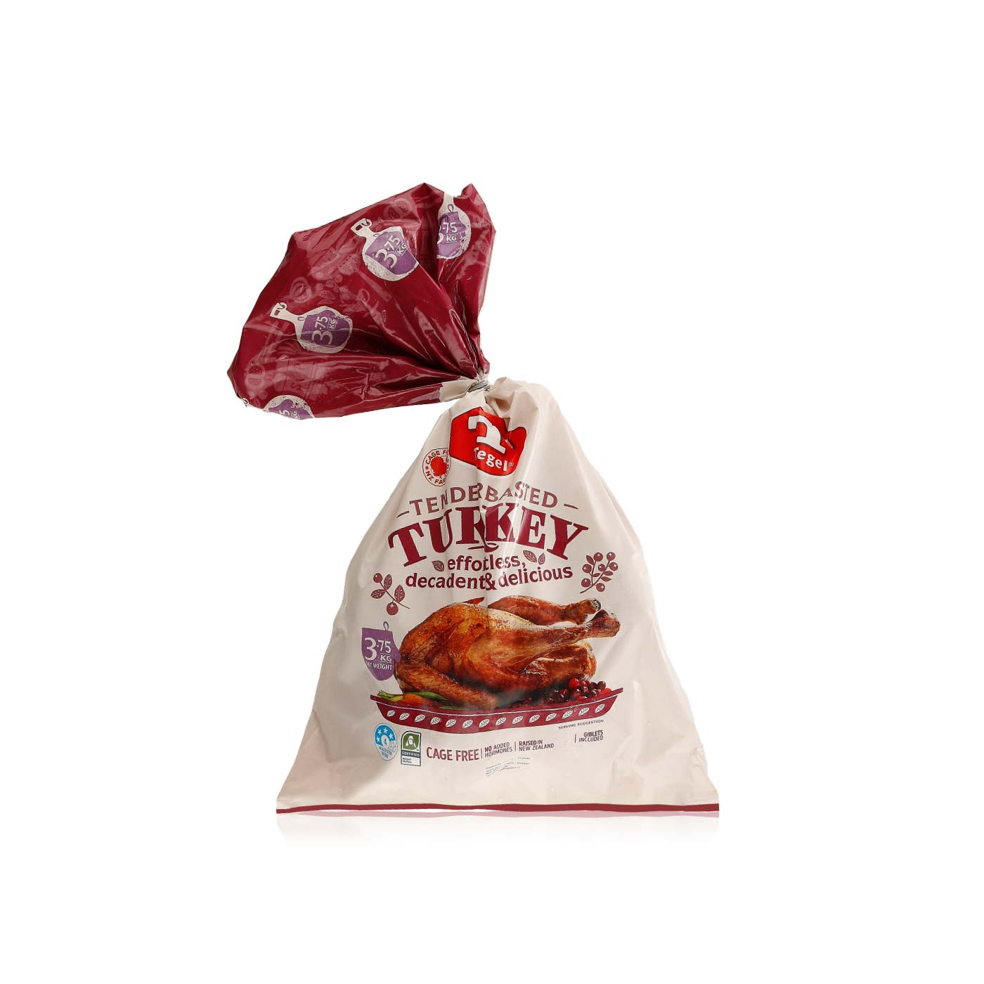 Tegel Frozen Whole Turkey Tender Basted 3.75Kg