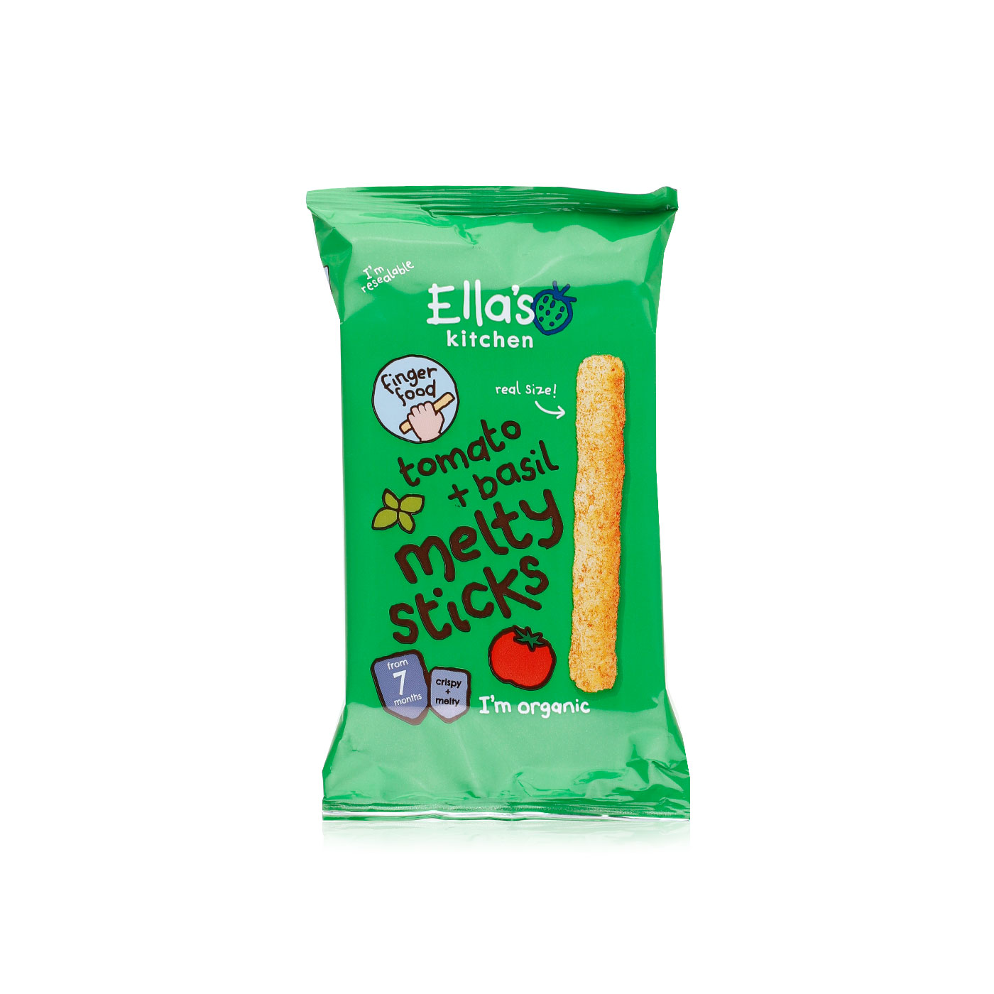 Ella's Kitchen tomato and basil melty sticks 7+ months 16g Spinneys UAE