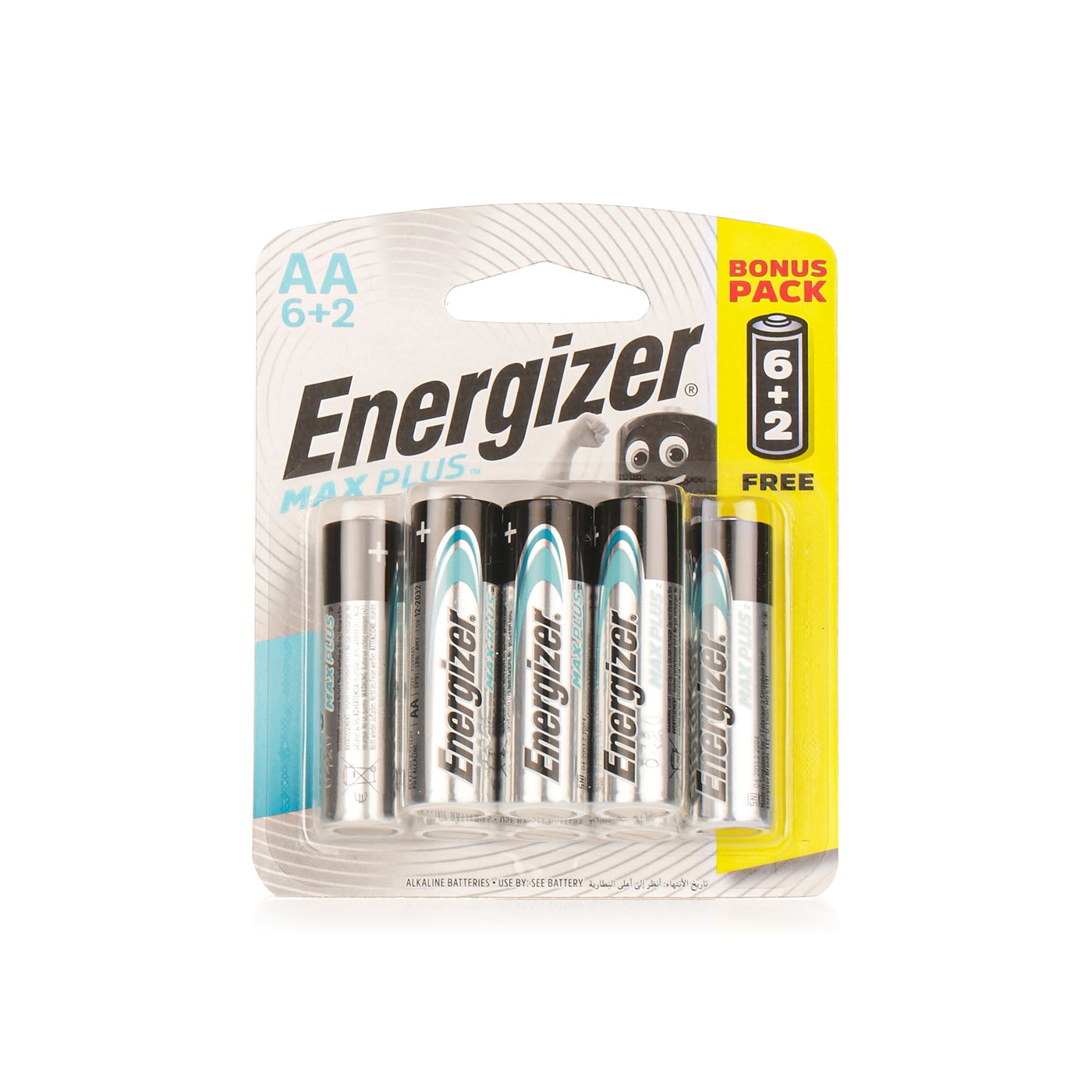 Energizer Max Plus Batteries AA x 6+2