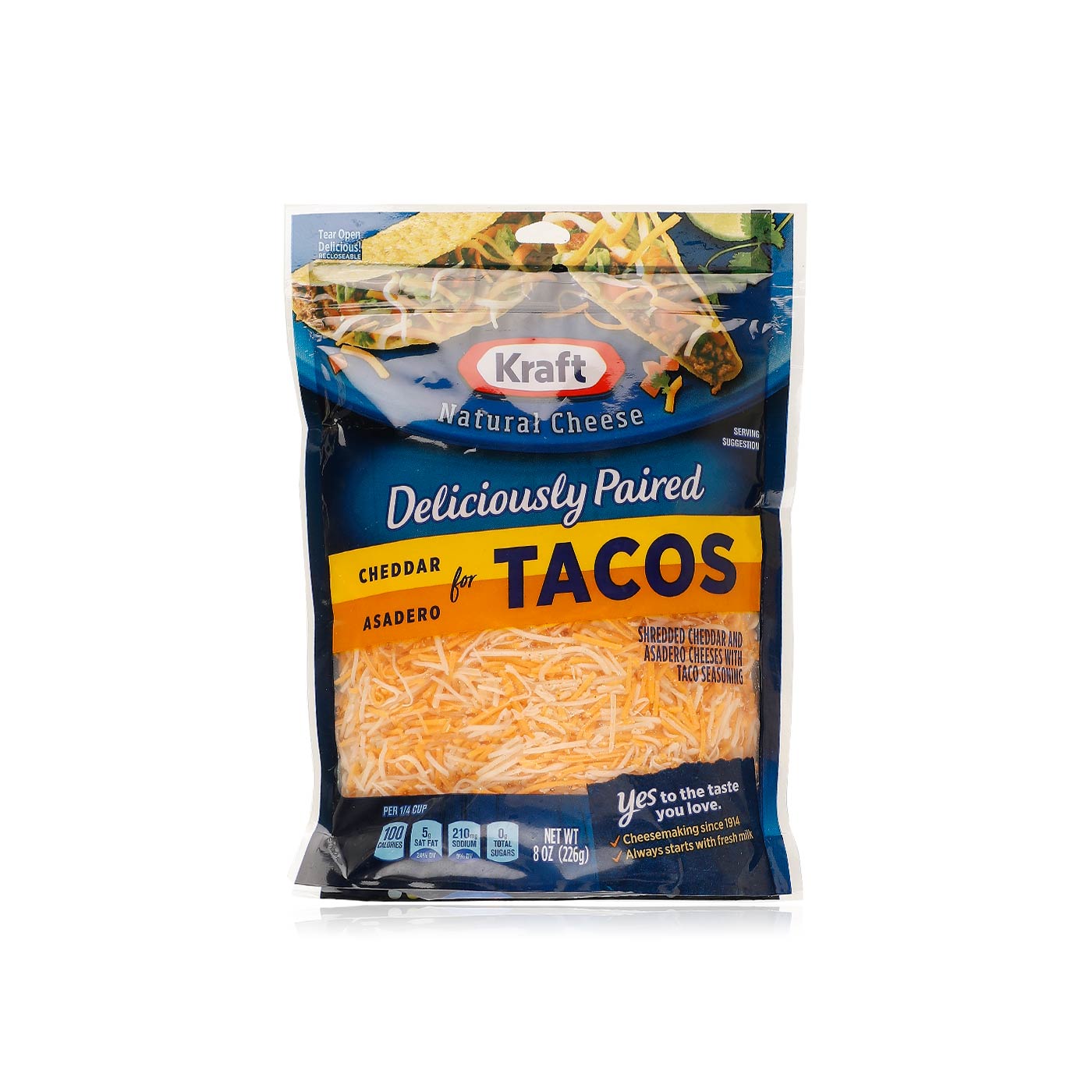Kraft Mexican Shredded Taco Cheese 226g