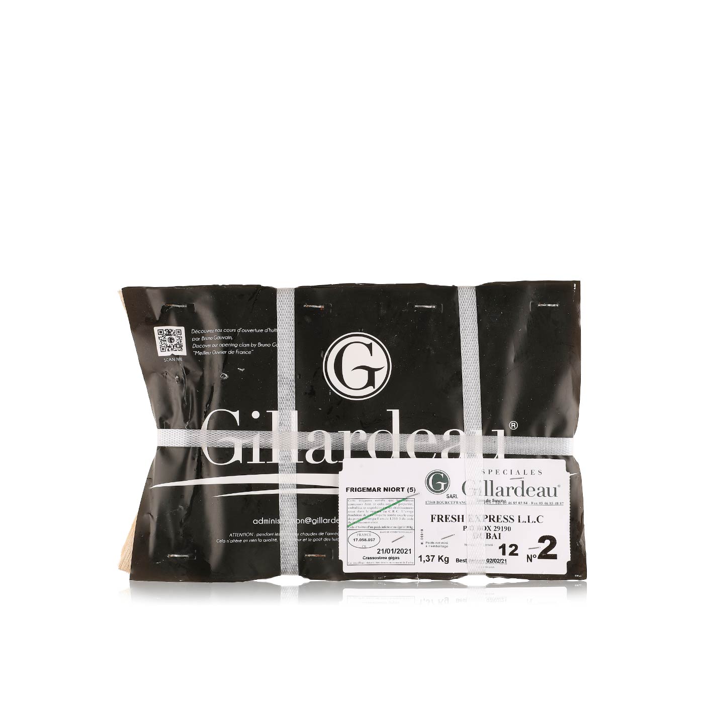 Gillardeau Oysters Box France 12s