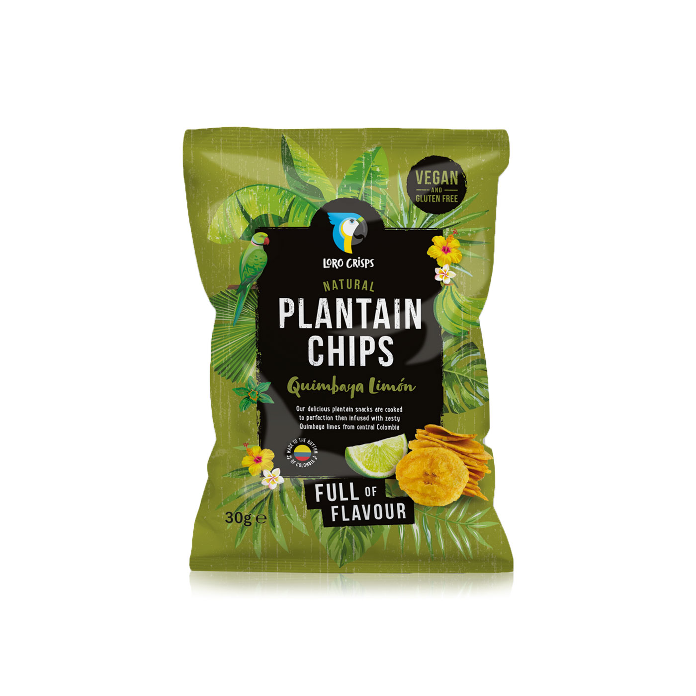 Loro Crisps plantain chips quimbaya limon 30g Spinneys UAE