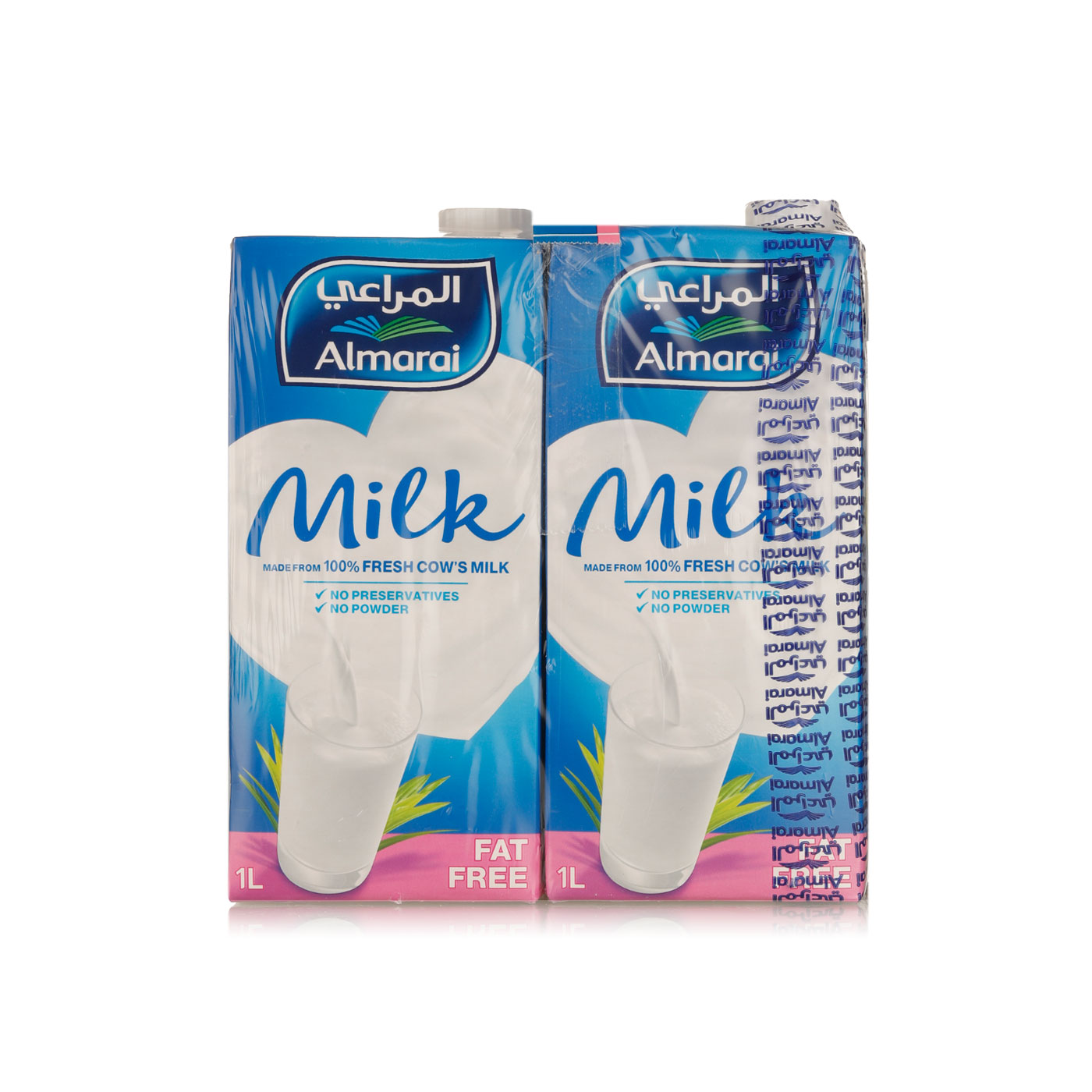 Almarai Uht Milk Fat Free 1 litre x 4