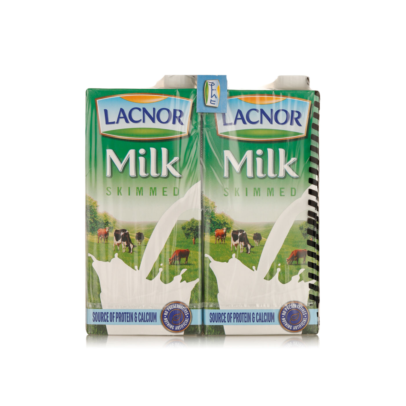 Lacnor Milk Skimmed 4 x 1 litre