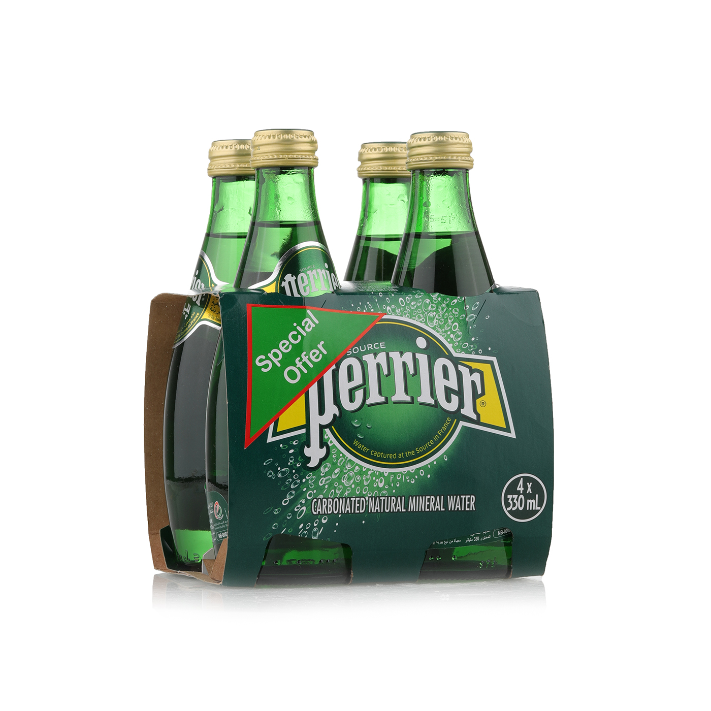Perrier Sparkling Mineral Water 4 x 330ml