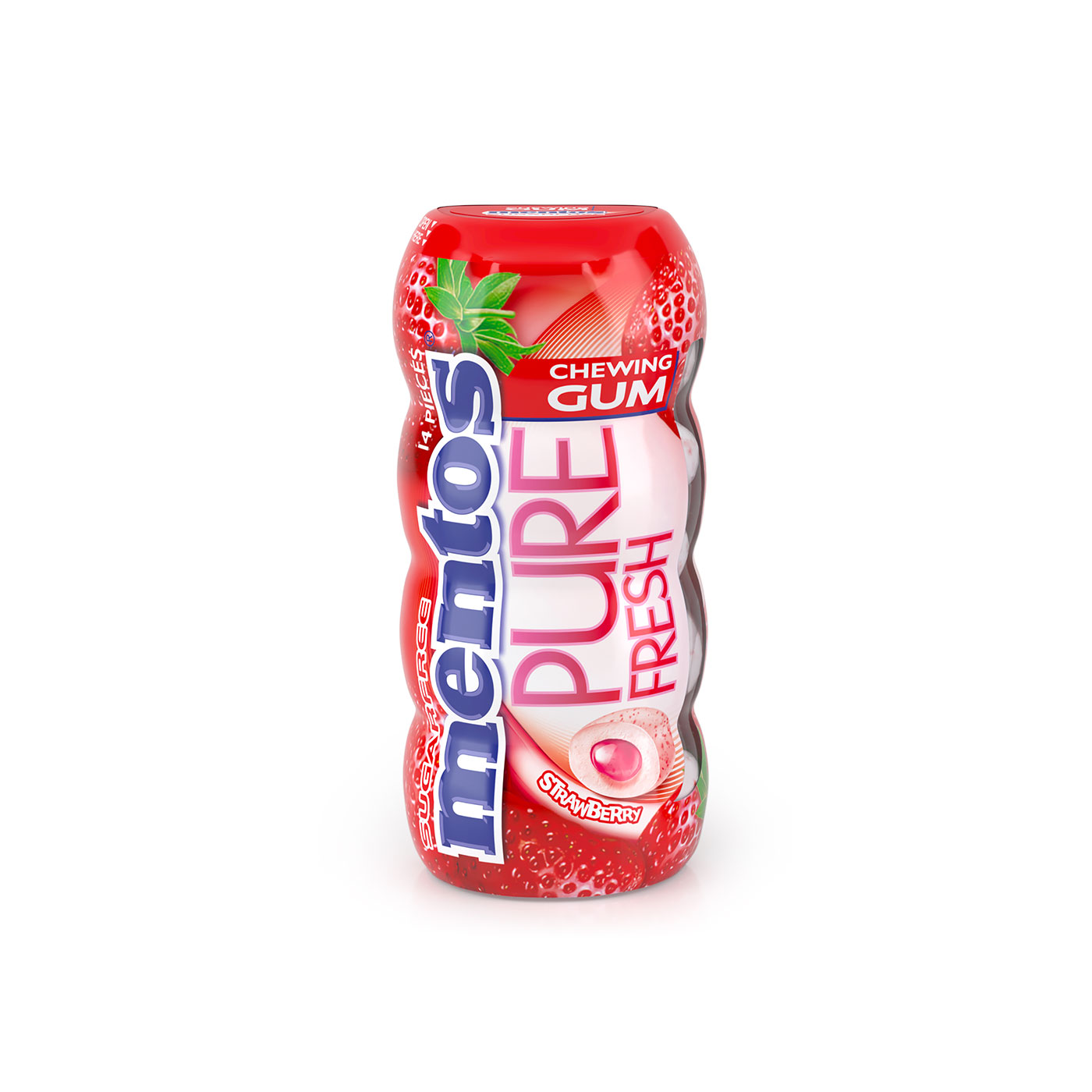Mentos Blast Red Fruit and Lime Bottle 24g
