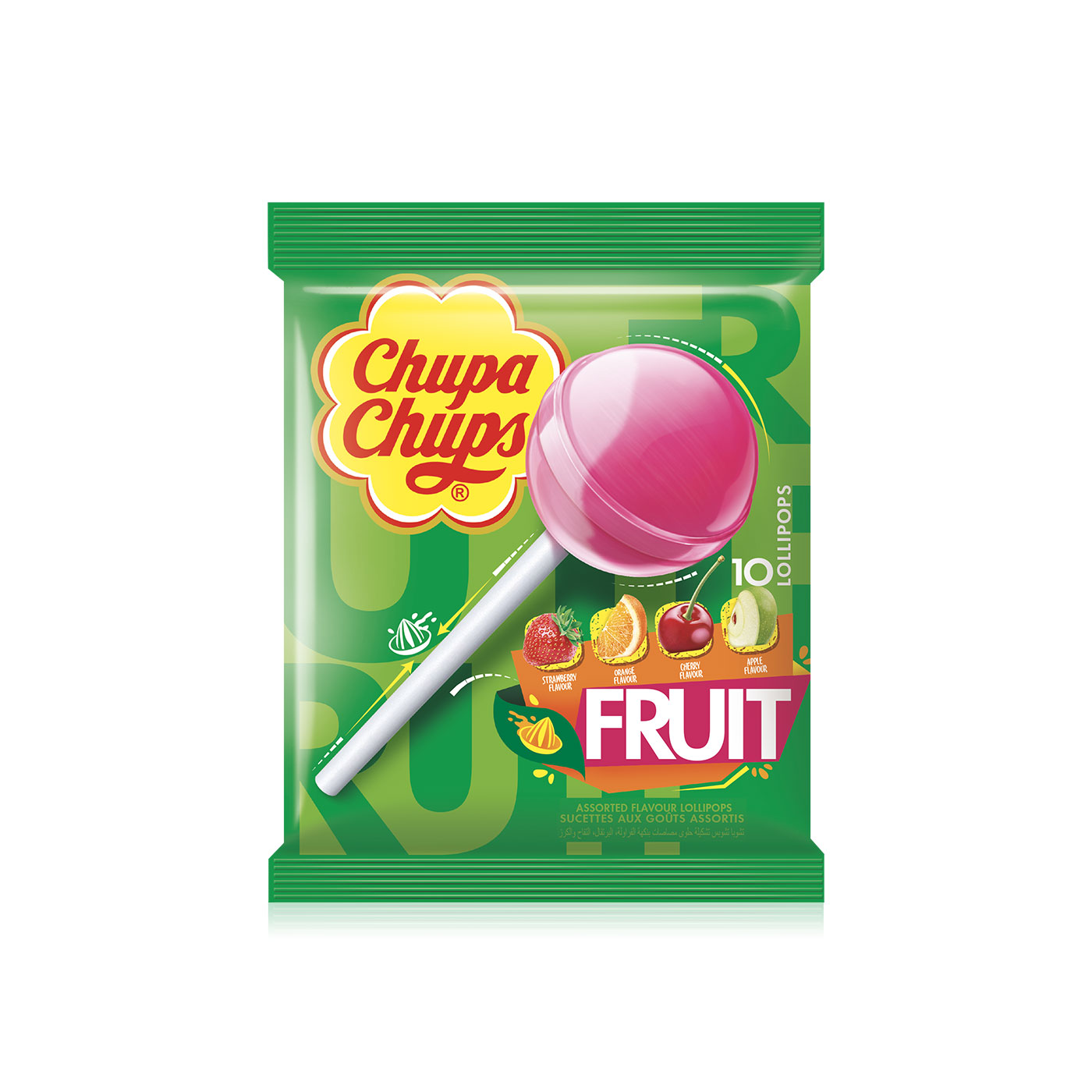 Chupa Chups Fruit Lollipops x 10