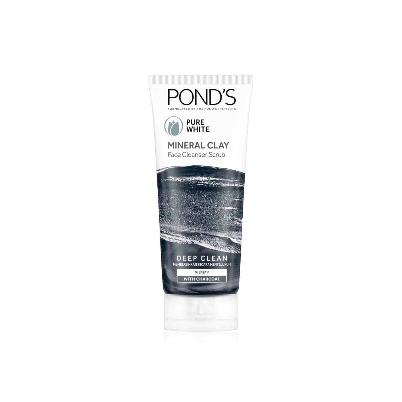 Pond's Pure White Mineral Clay Face Cleanser Scrub 4 x 6 x 90g