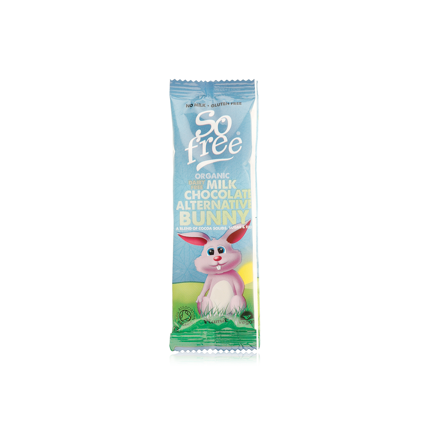 Plamil Organic Milk Chocolate Alternative Easter Bunny Bar 25g