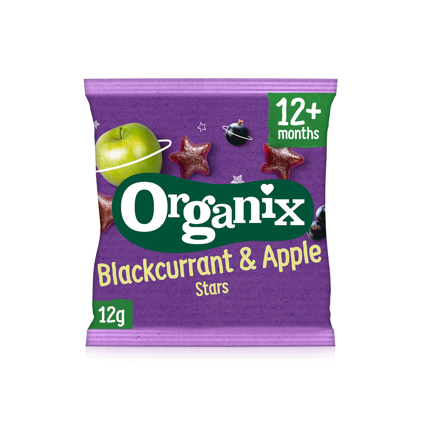 Organix Goodies Blackcurrant and Apple Stars 12+ Months12g