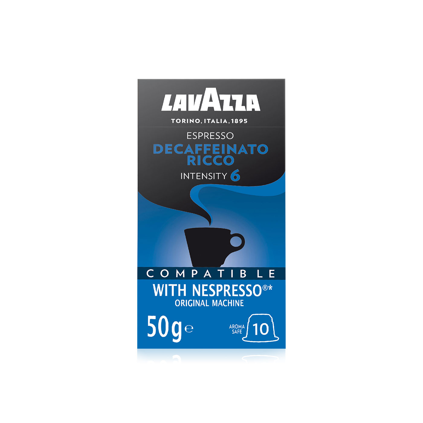 Lavazza Decaffeinato Espresso Ricco Capsules 10x50g - Spinneys UAE