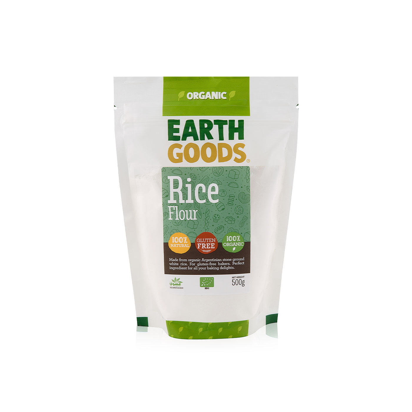 Earth Goods Organic Gluten-Free Rice Flour 500g