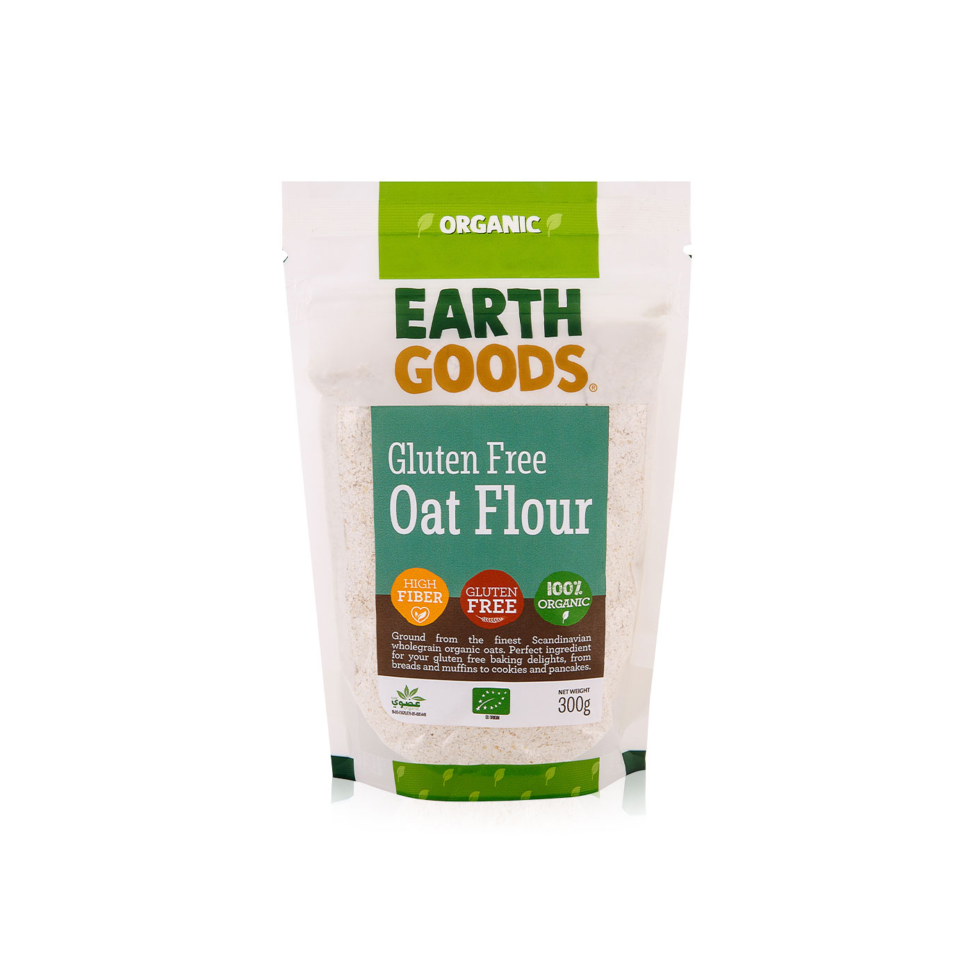 Earth Goods Organic Gluten-Free Oat Flour 300g