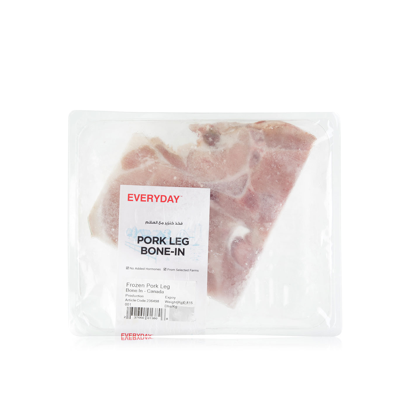 Spinneys Everyday Frozen Canadian Bone In Pork Leg