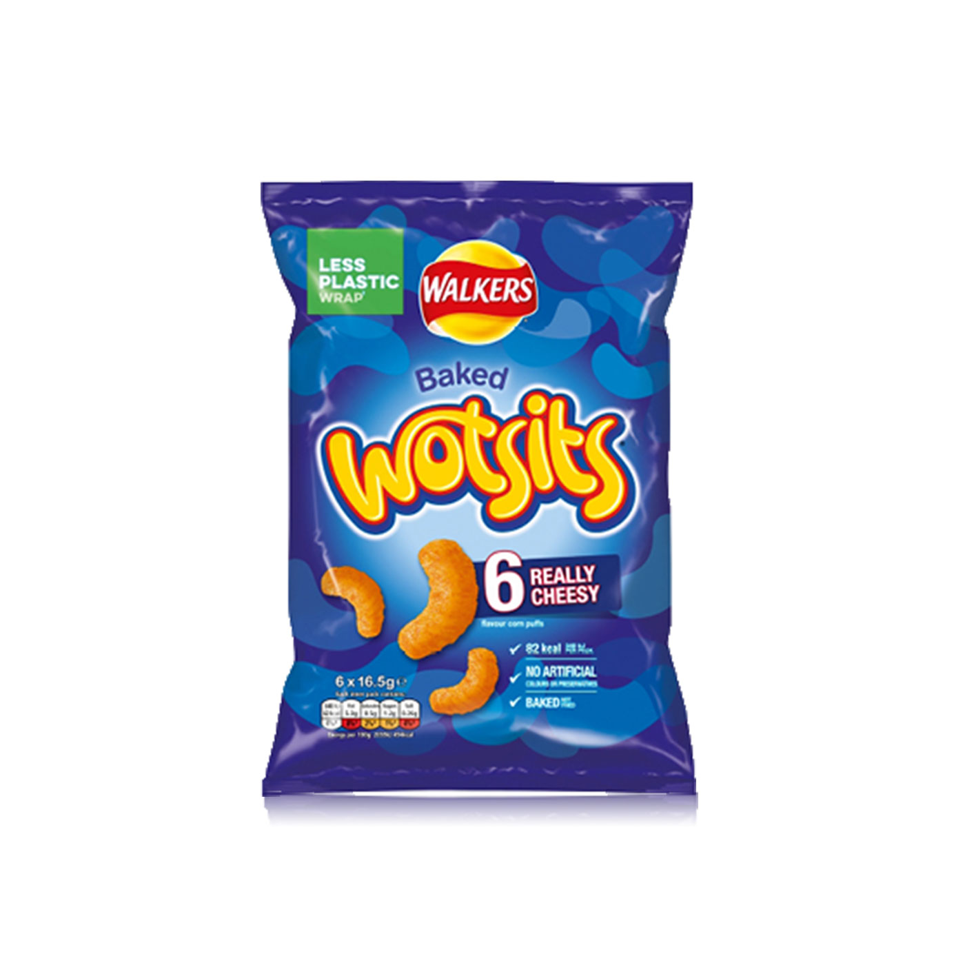 Walkers Baked Wotsits Really Cheesy 6 x 16.5g