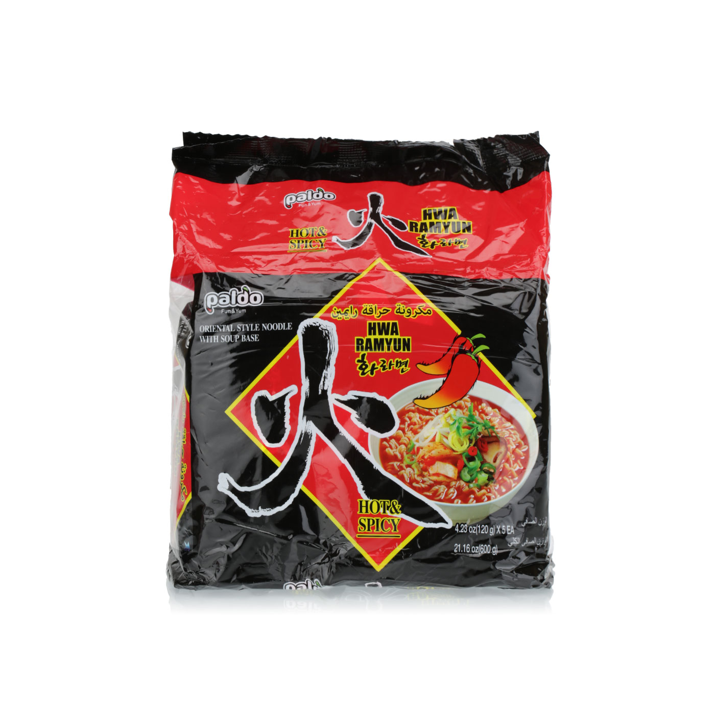 Paldo Hwa Ramyun Hot & Spicy Ramen 5 x 120g