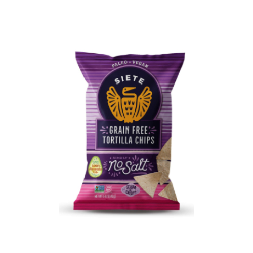 Siete Grain Free Tortilla Chips No Salt 142g