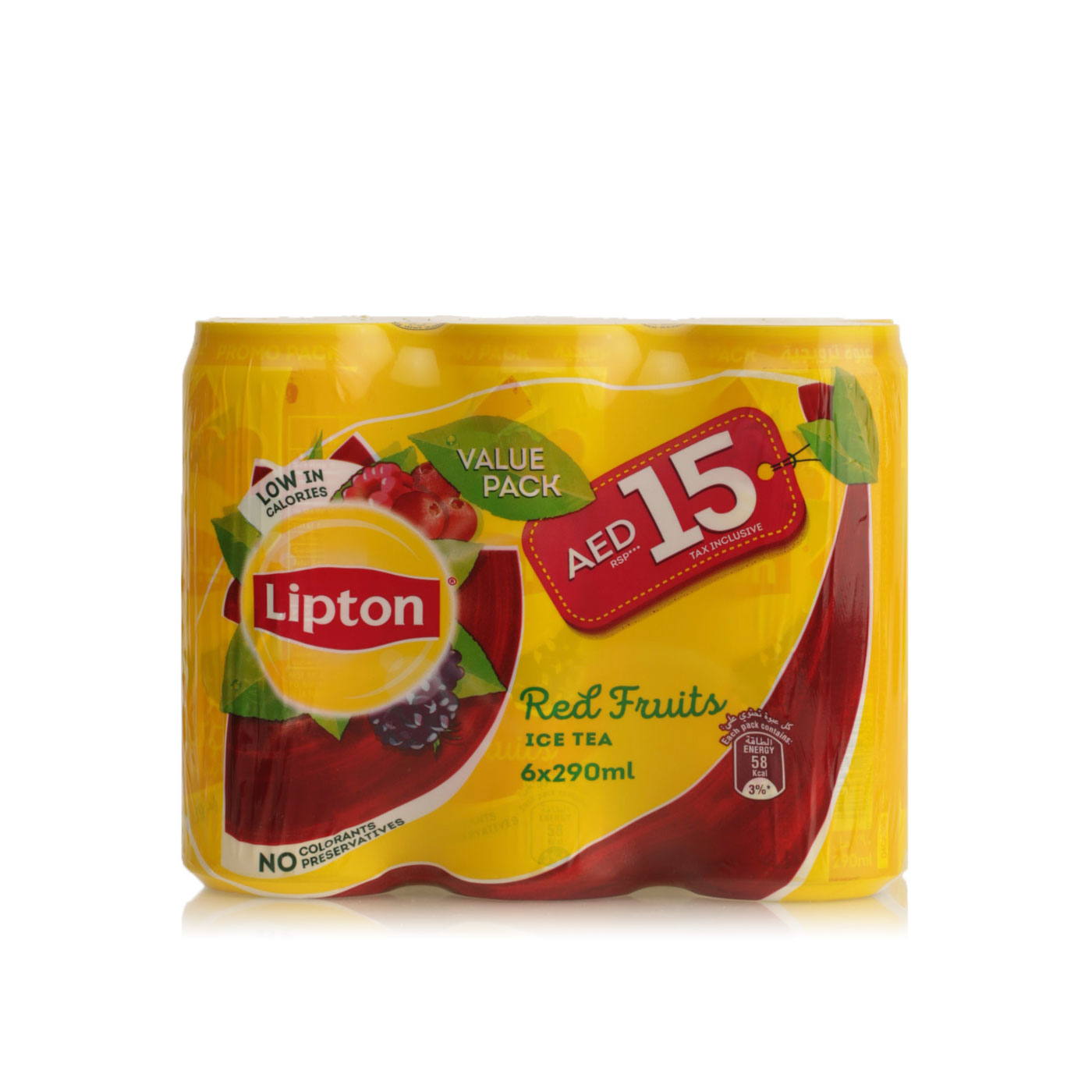 Lipton Ice Tea Red Fruits 290ml x 6 - Spinneys United Arab Emirates