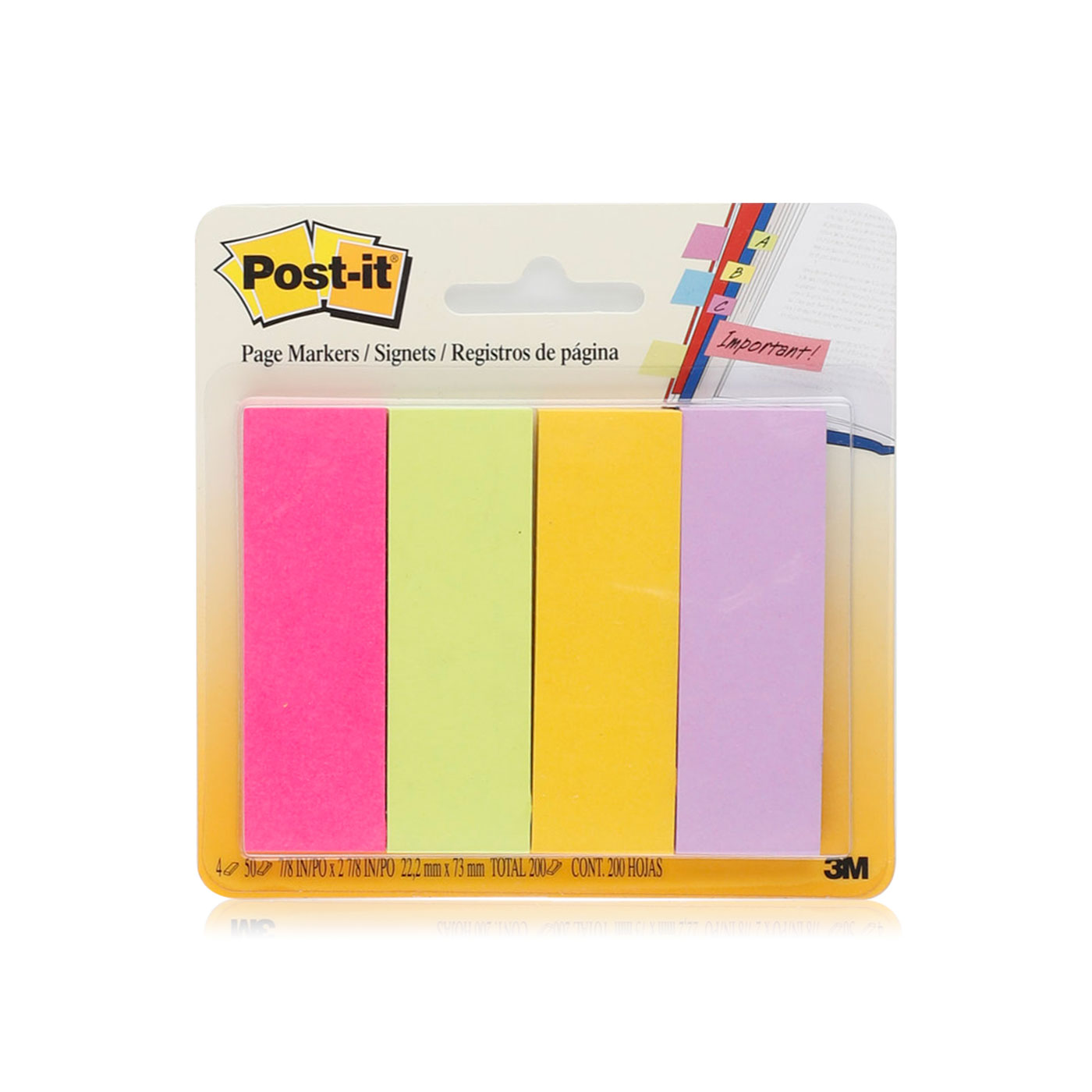 3m Post It Assorted Page Markers x 4
