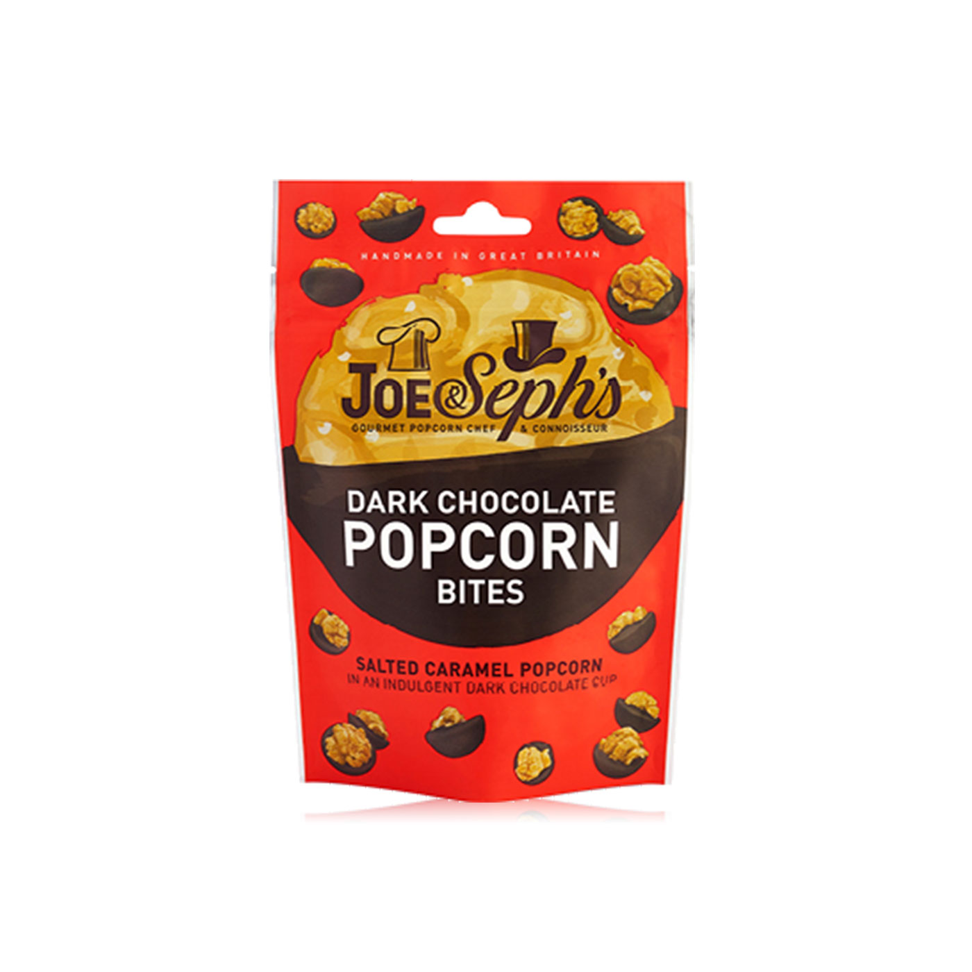 Joe & Seph's Dark Chocolate Popcorn Bites 63g
