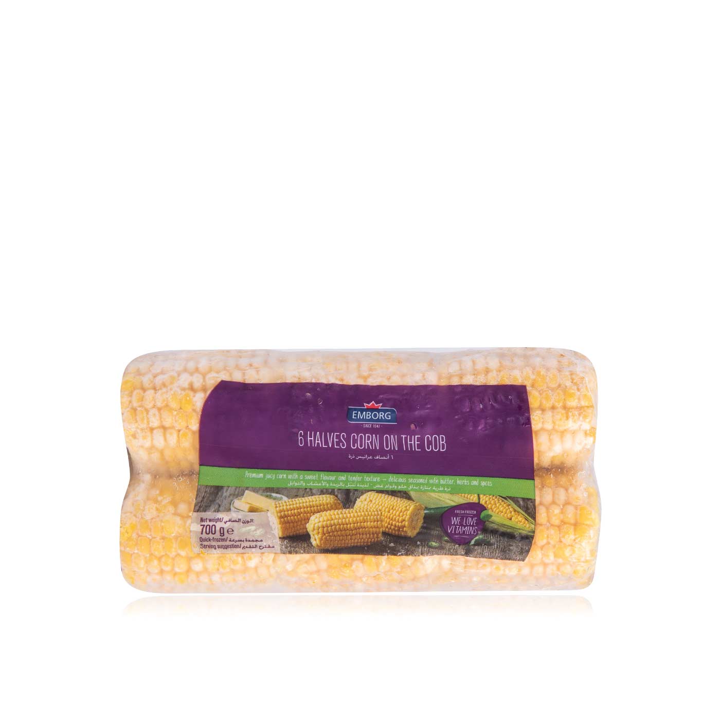 Emborg Frozen Corn On The Cob 700G