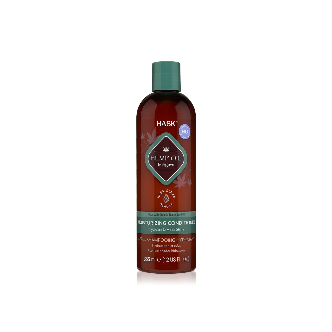 Hask moisturising hemp oil & agave conditioner 355ml - Spinneys UAE