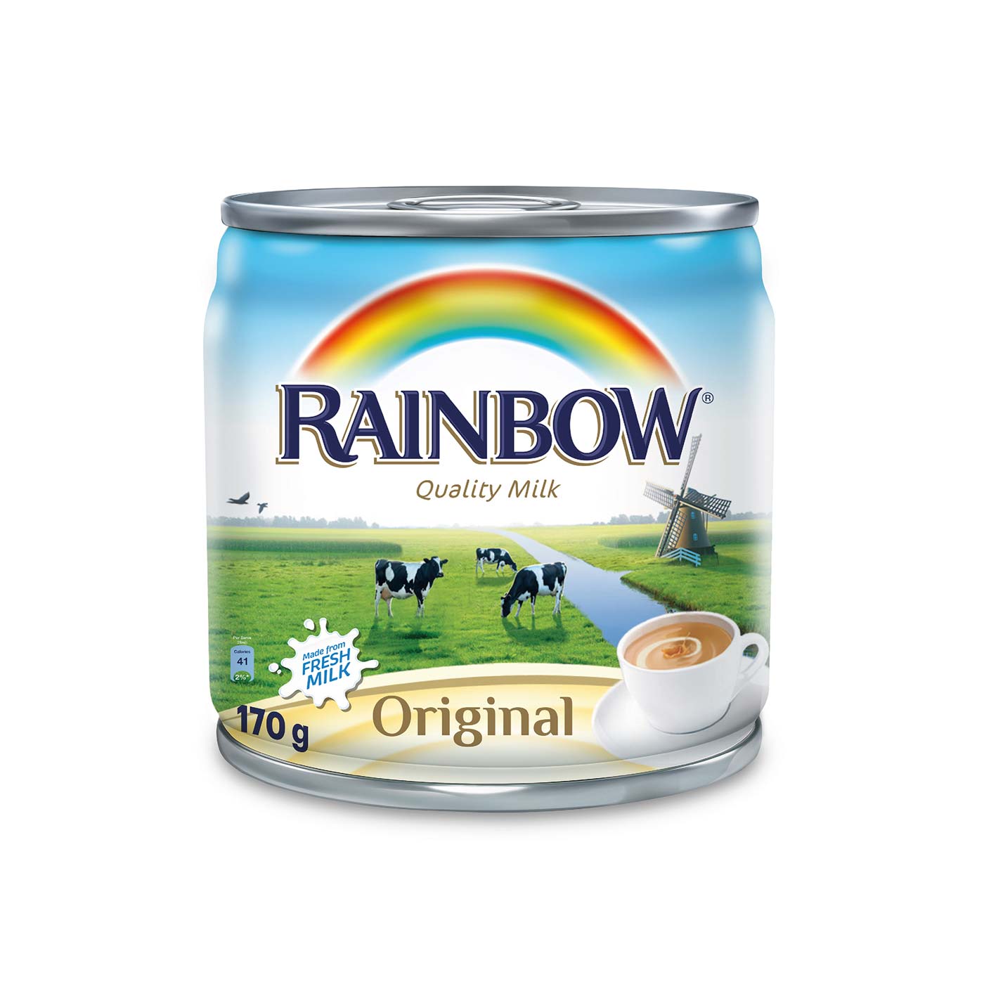 Rainbow evaporated milk original 170g Spinneys UAE