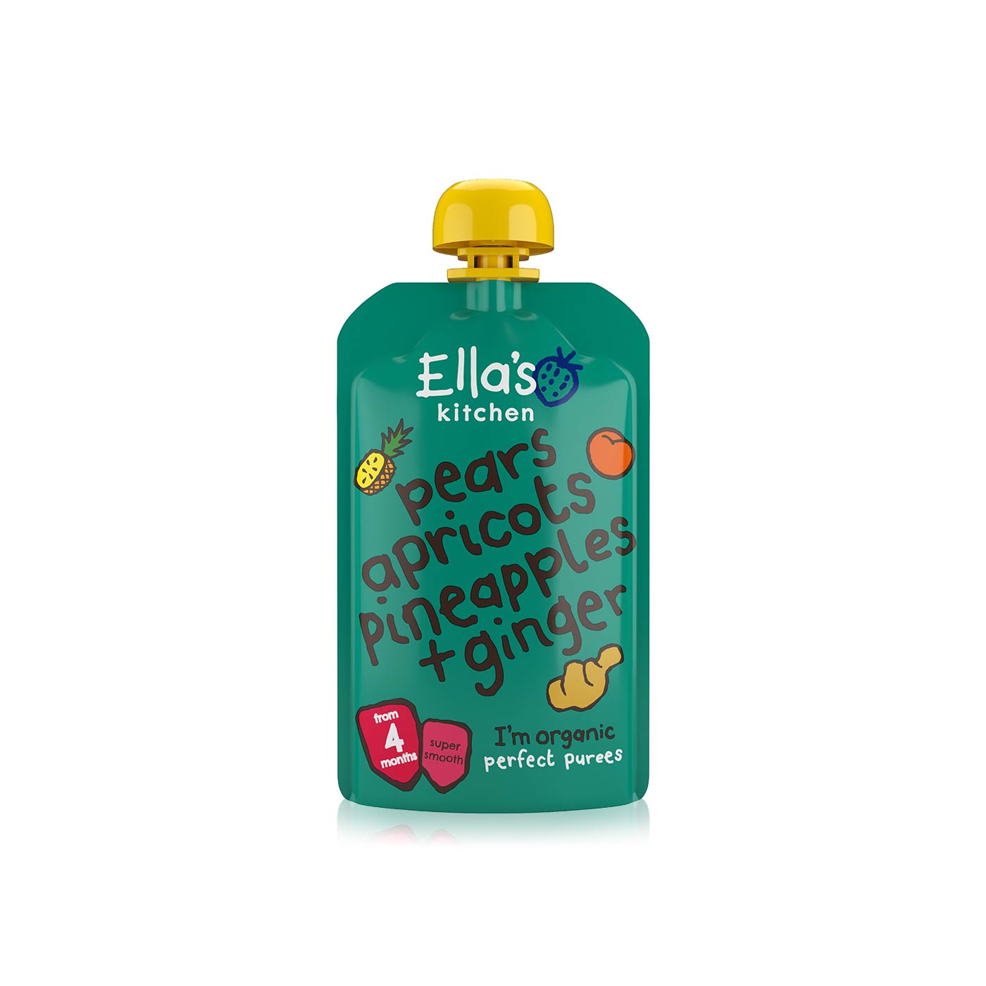 Ella's Kitchen pears apricots pineapple ginger puree 120g Spinneys UAE