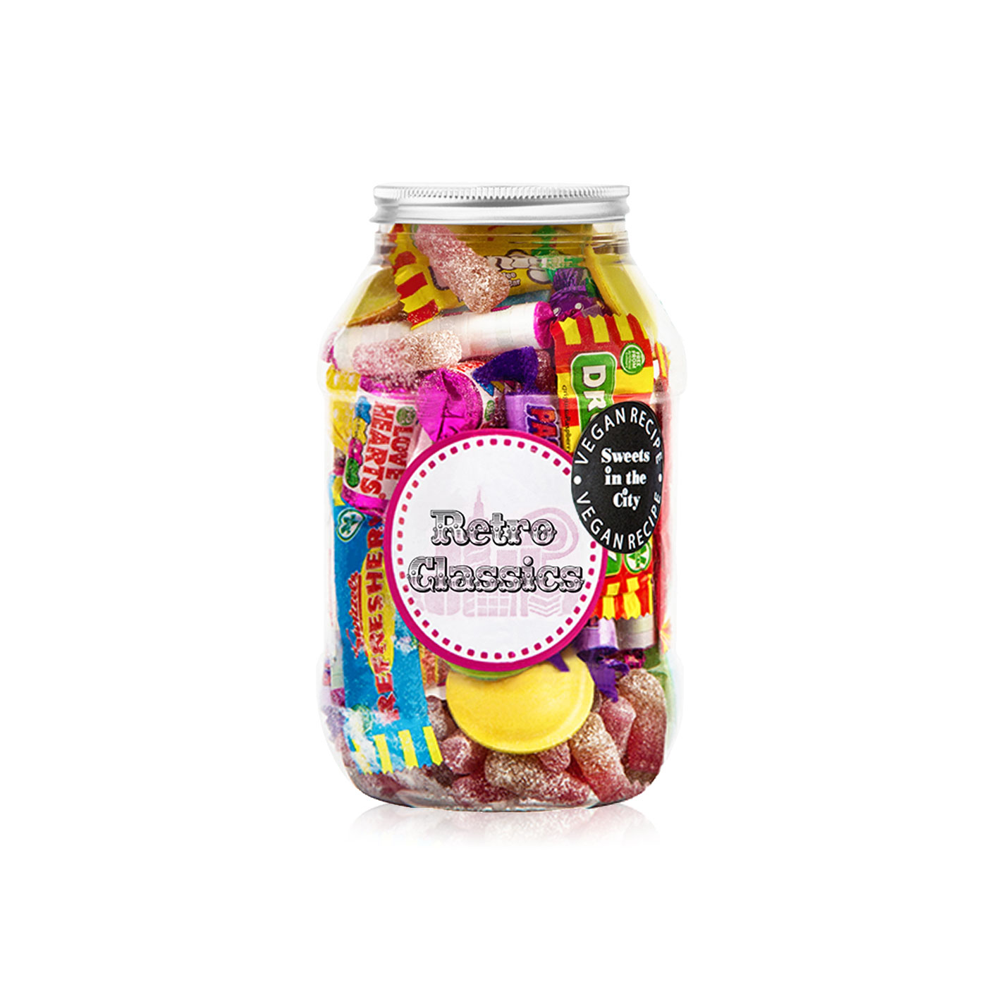 Sweets in the City Retro Classics Vegan Sweets Jar 405g