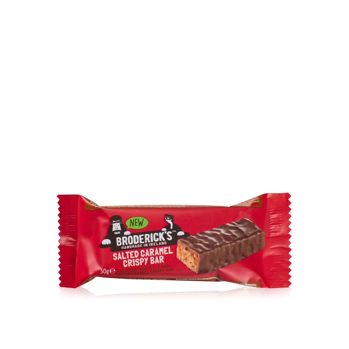 Broderick's Salted Caramel Crispy Bar 50g