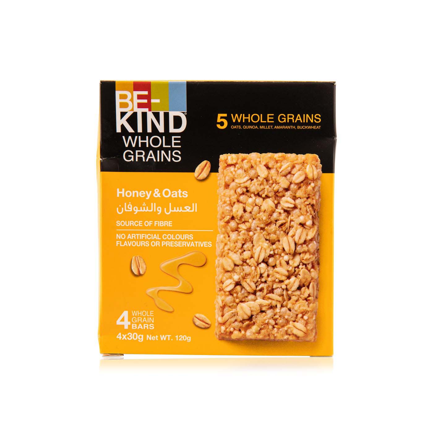 Be-Kind Whole Grain Bars Honey & Oats 40g x 3
