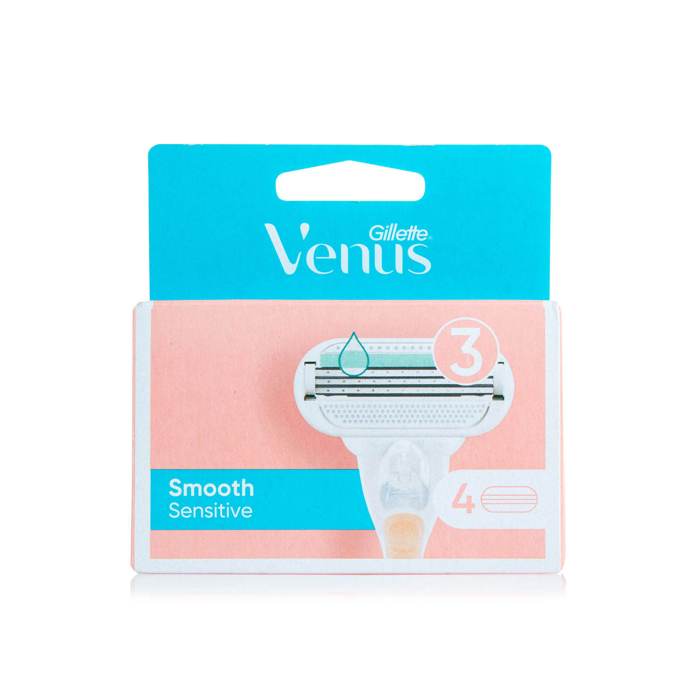 Gillette Venus Smooth Sensitive Women's Razor Blades Refill 4 Cartridges