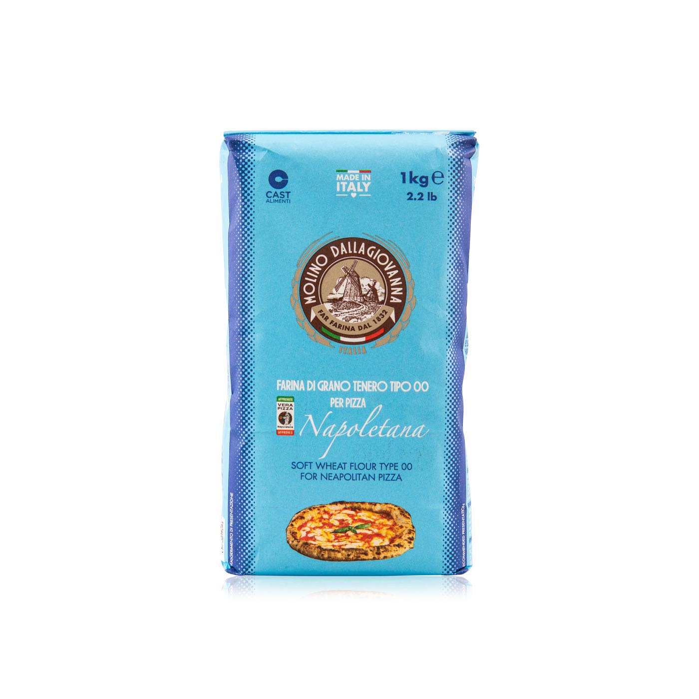 Molino Dallagiovanna Soft Wheat Flour Type 00 for Neapolitan Pizza 1kg
