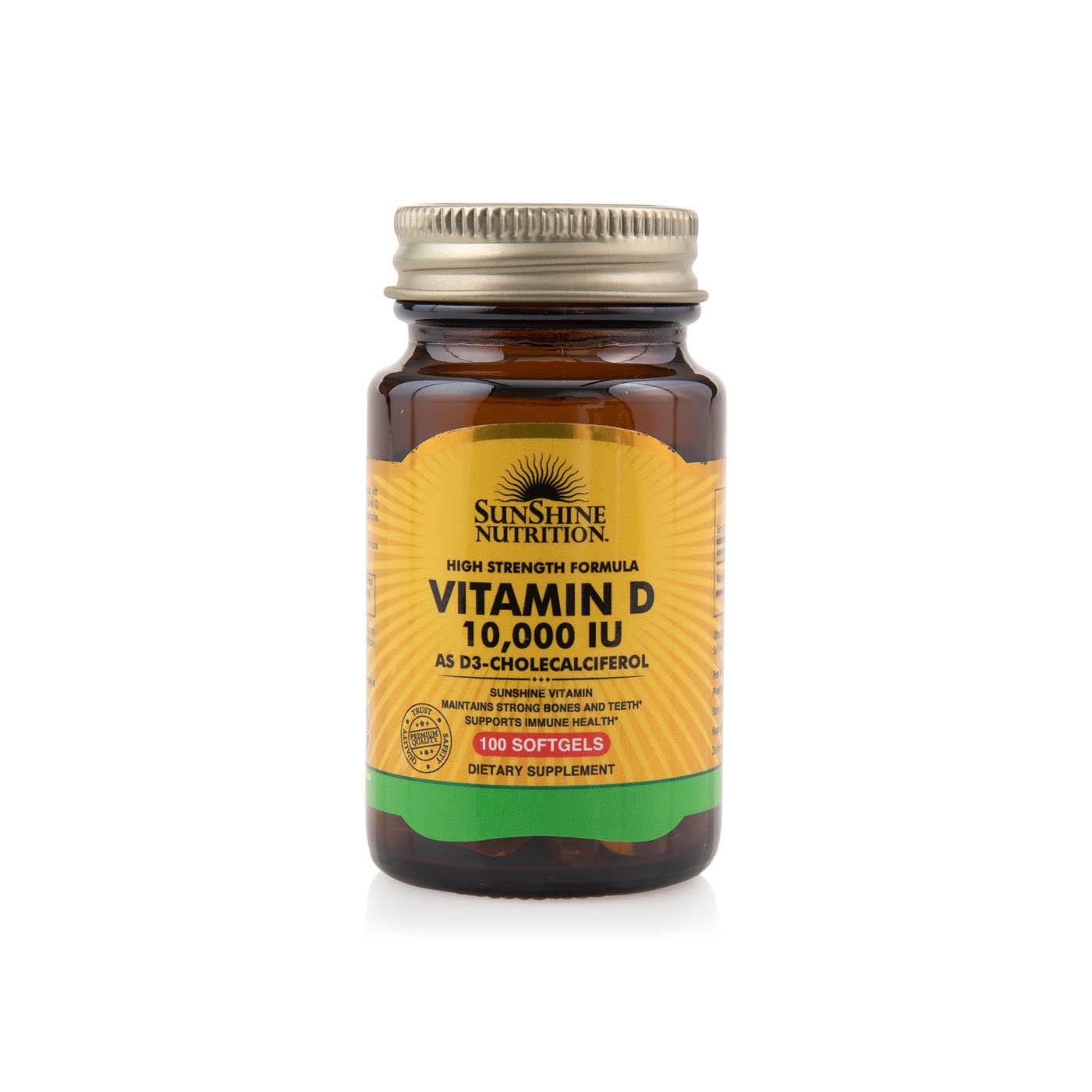 Sunshine Nutrition Vitamin D 10000 Iu Softgels x 100