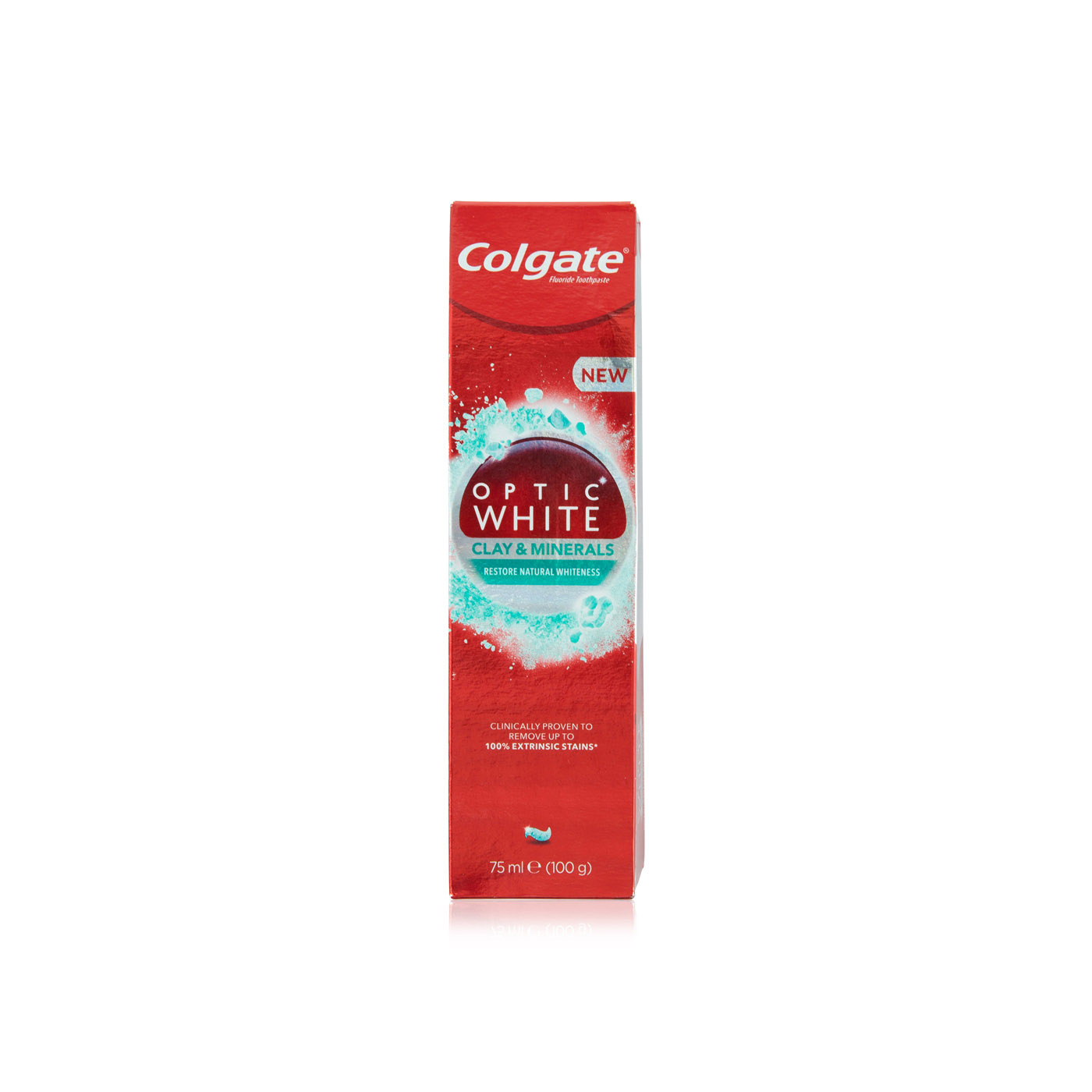 Colgate optic white clay & minerals toothpaste 75ml - Spinneys UAE