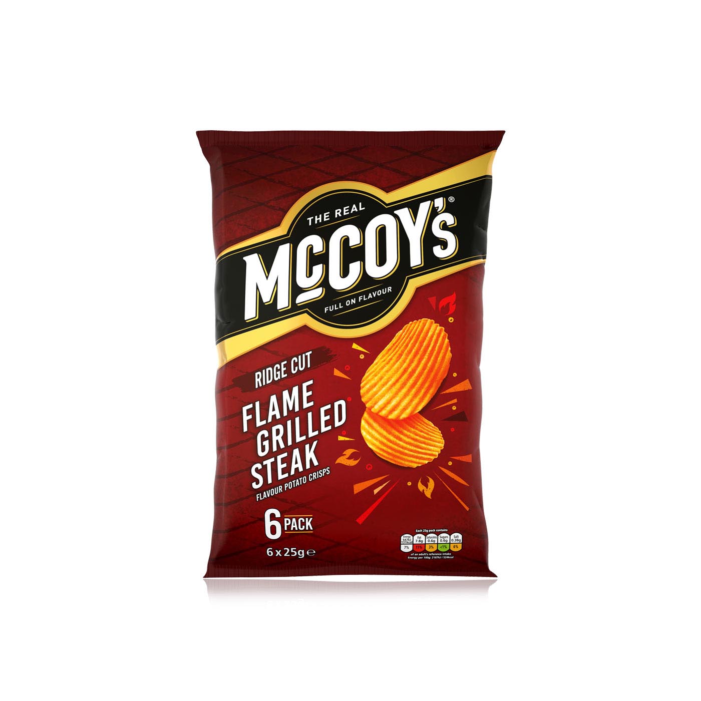 The Real Mccoy's Flame Grilled Steak 6 x 25g