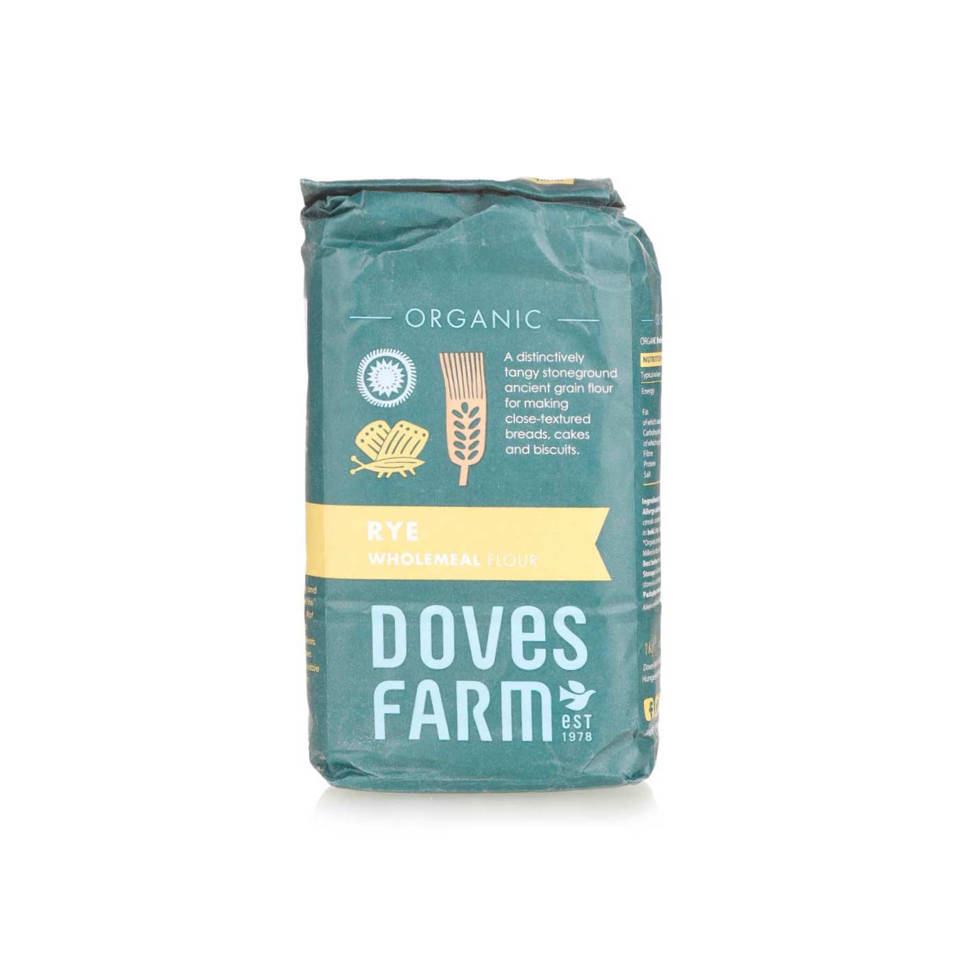 Doves Farm Organic Rye Flour 1kg