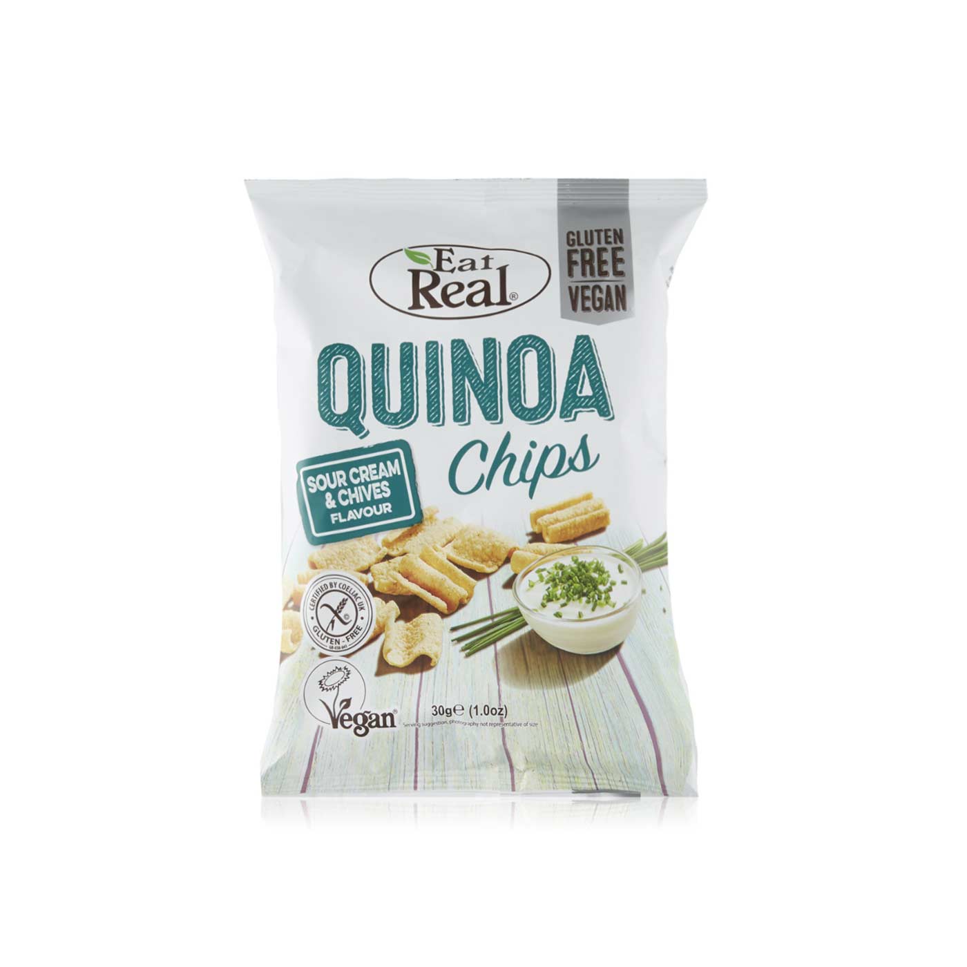 Eat Real Sour Cream & Chives Quinoa Chips 30g