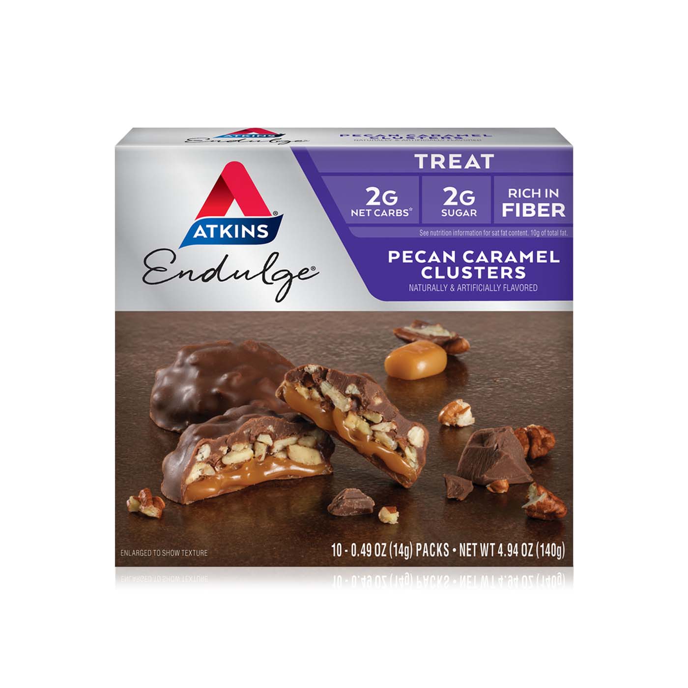 Atkins Endulge Pecan Caramel Clusters 140g