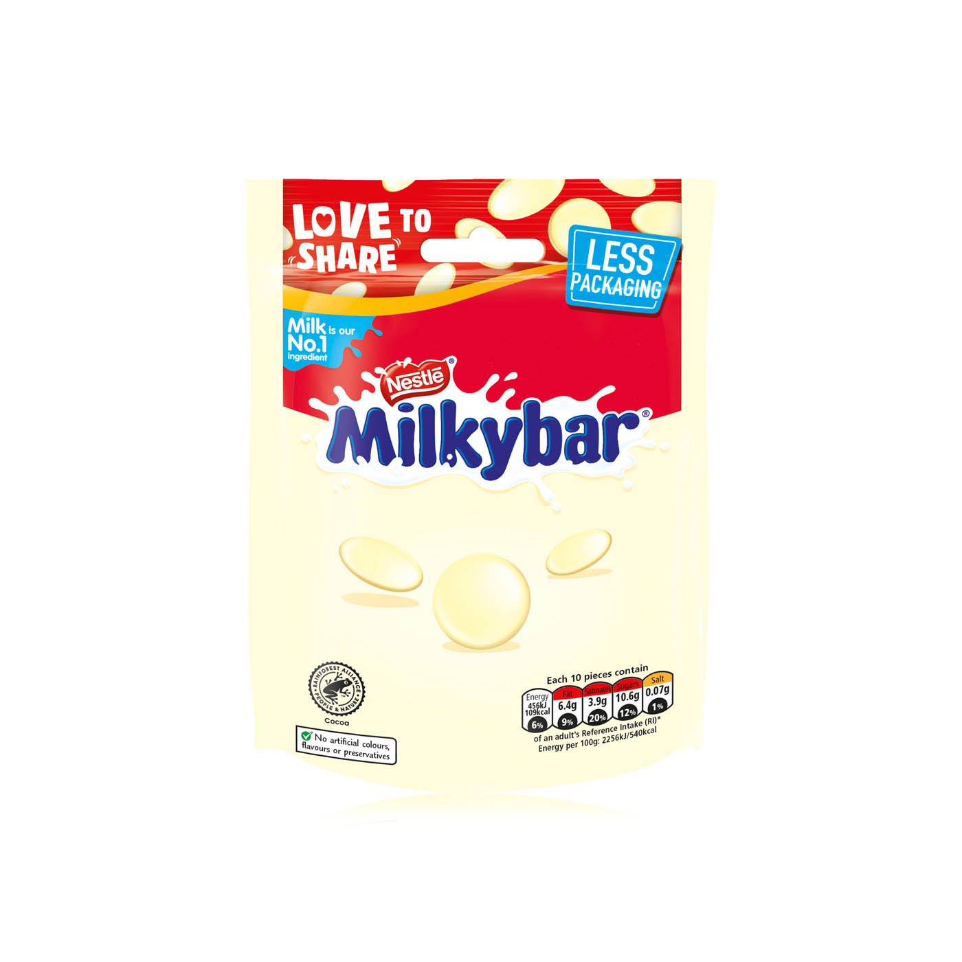 Nestlé Milkybar White Chocolate Sharing Pouch 94g