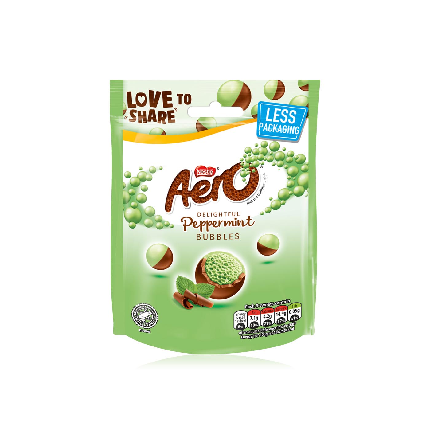 Aero Peppermint Bubbles Chocolate 92g