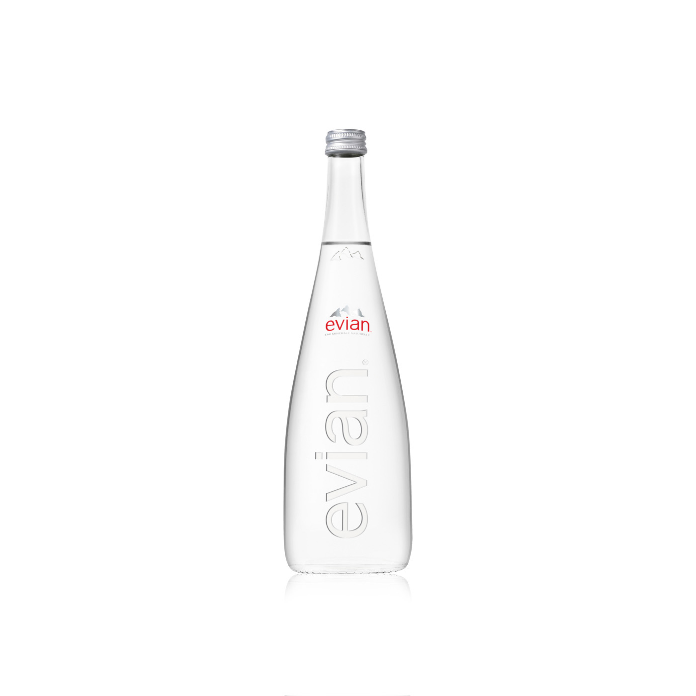 Evian Mineral Water 750ml Glass