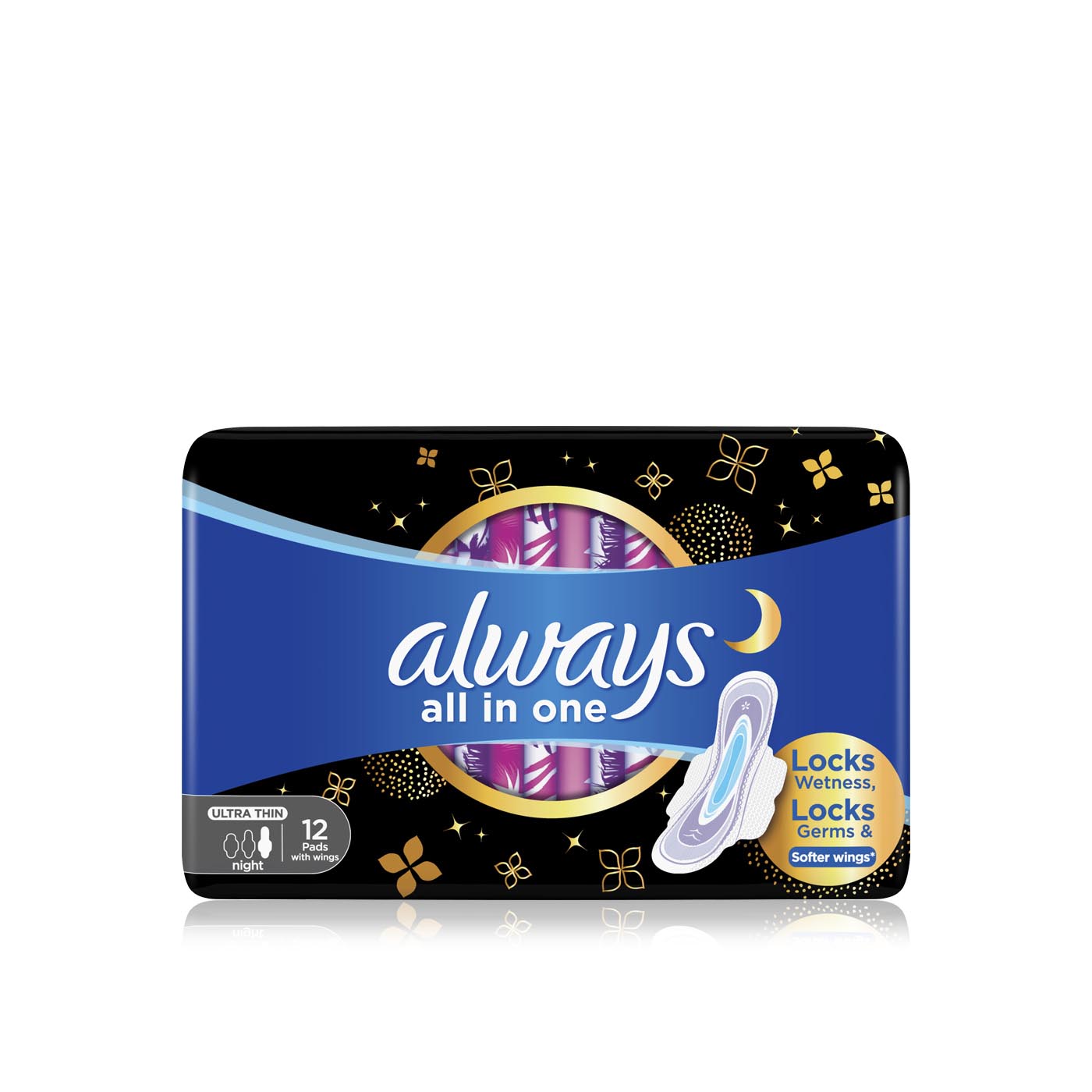 Always Diamond Ula Thin Extra Long Sanitary Pads x 12