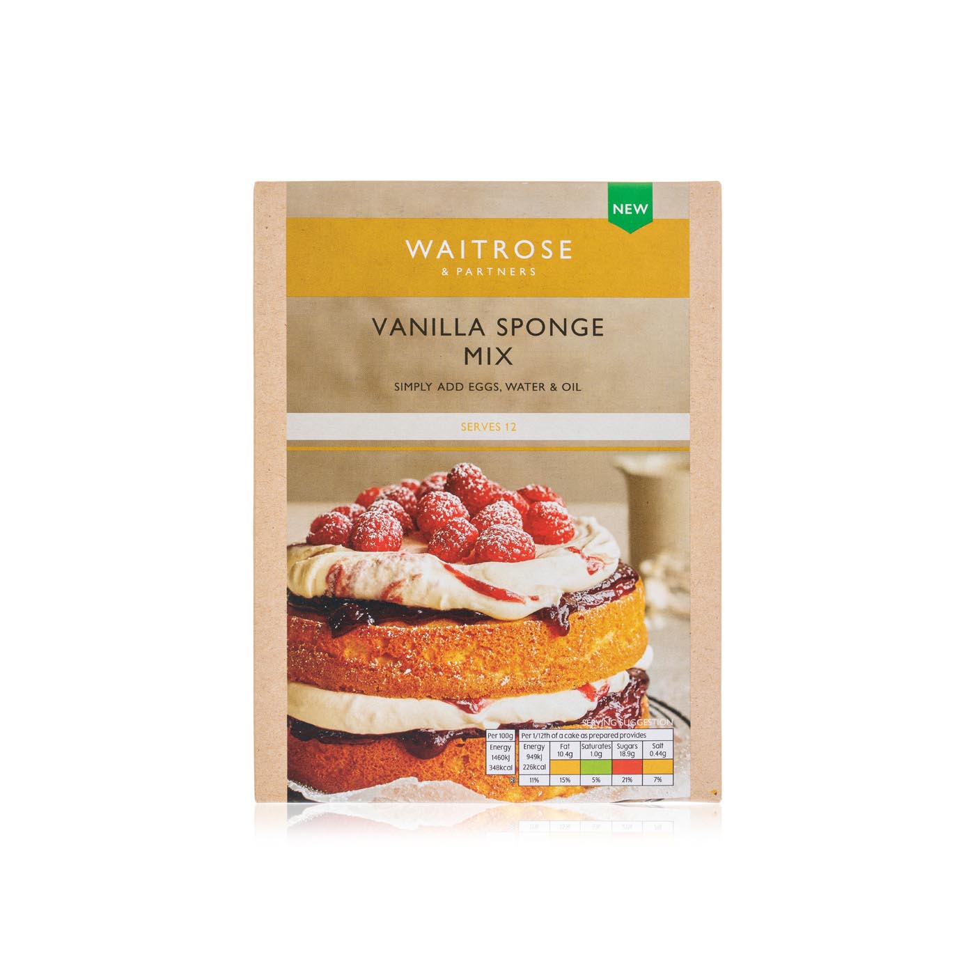 Waitrose Vanilla Sponge Mix 425g