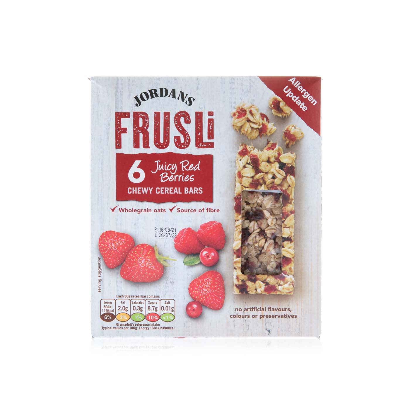 Jordans Frusli Red Berries Cereal Bars 6 x 30g